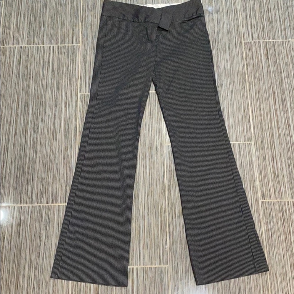 Zinc black pinstriped work/dress pants size 9
